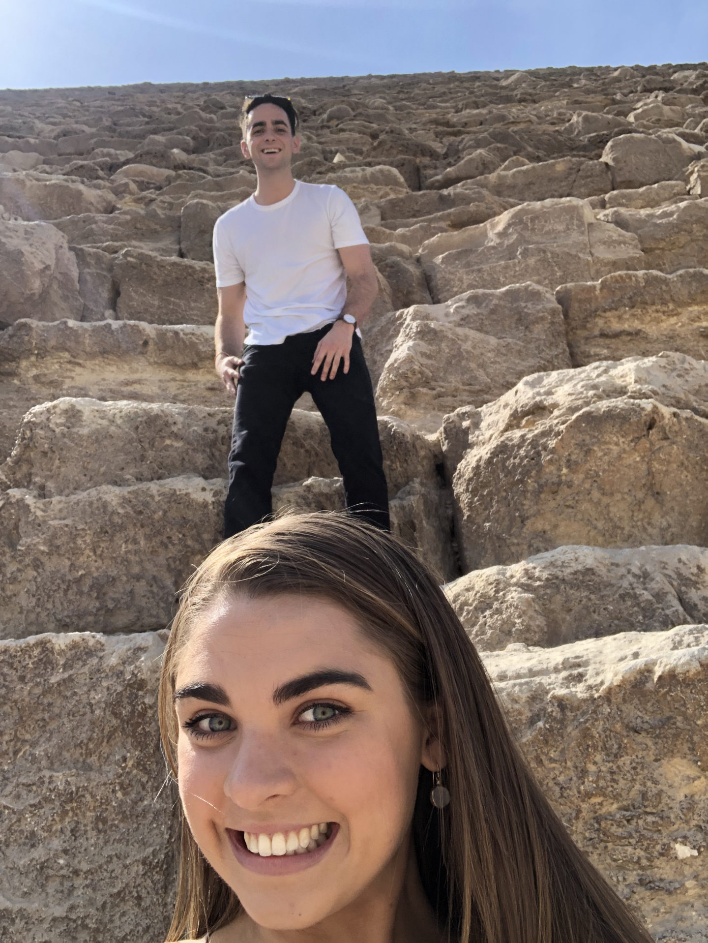 Standing on the Pyramids of Egypt