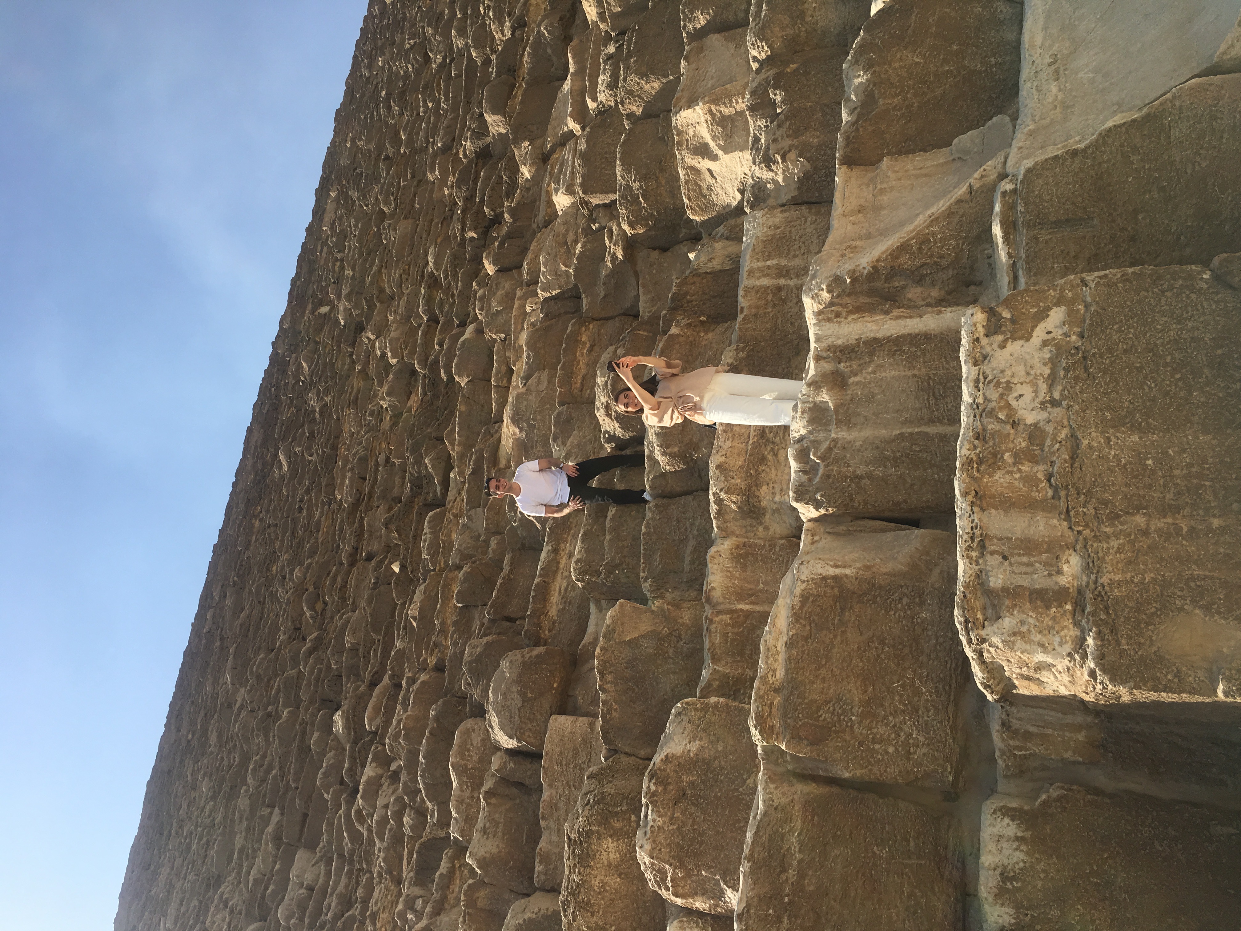 Standing on the Pyramids of Egypt